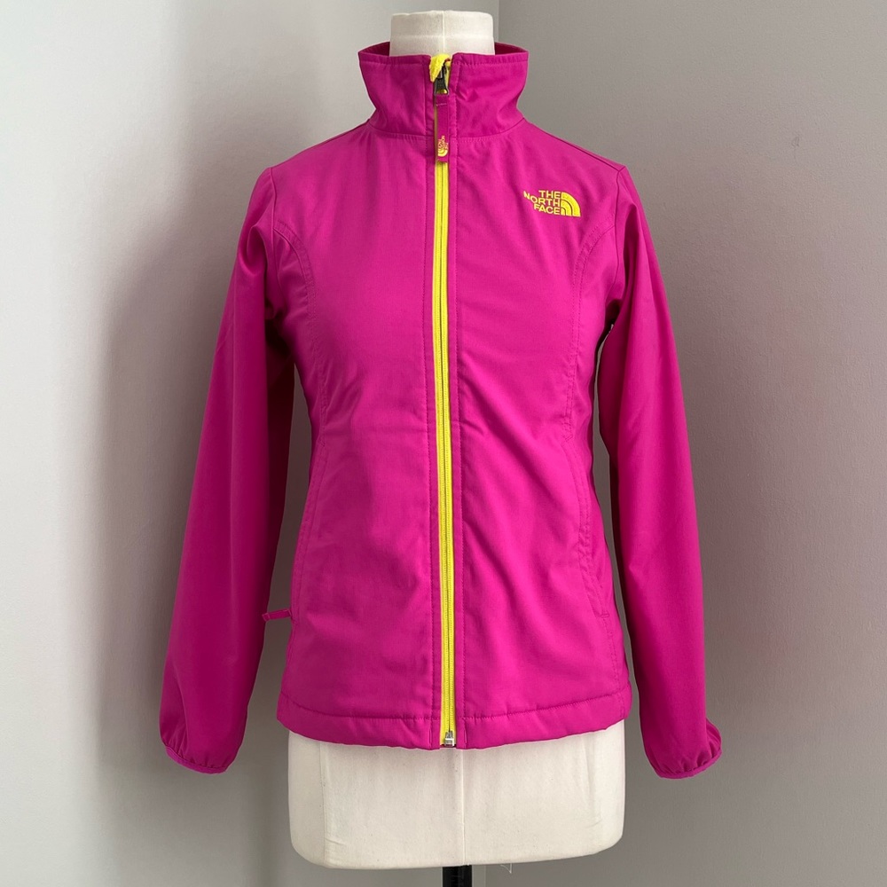 The North Face Pink Girls Fleece-lined Jacket